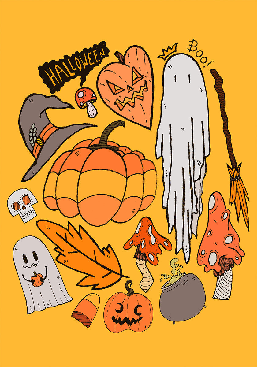 Halloween vibes 2 -juliste