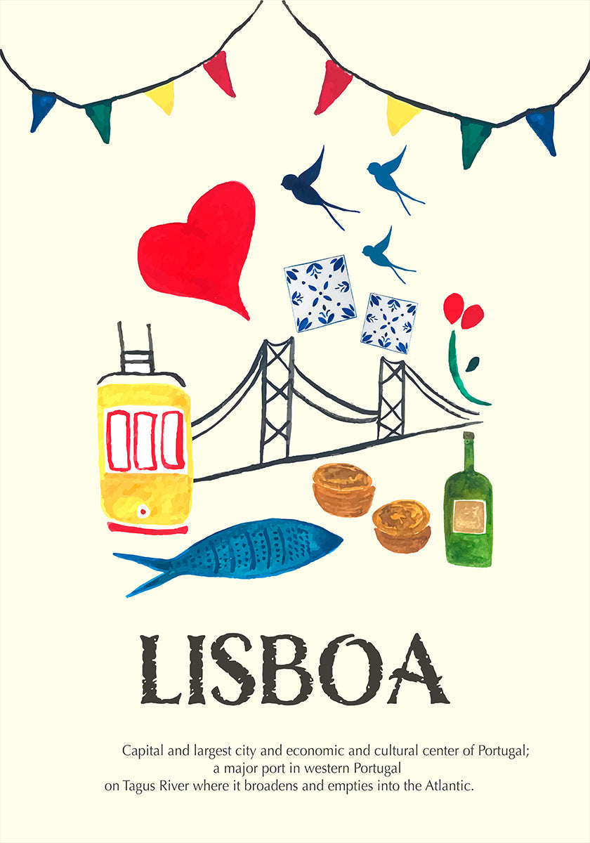 Poster Lisboa -juliste