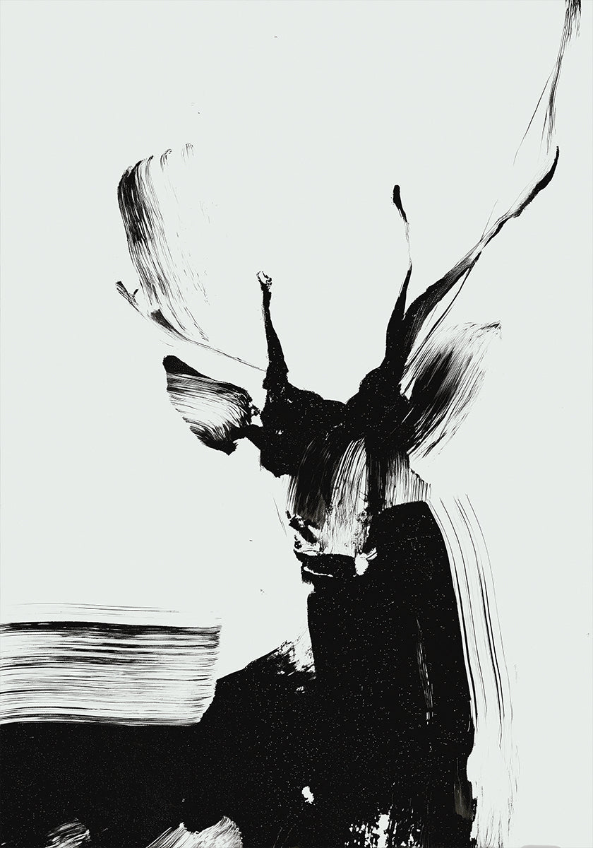 Brushstroke Deer julisteessa