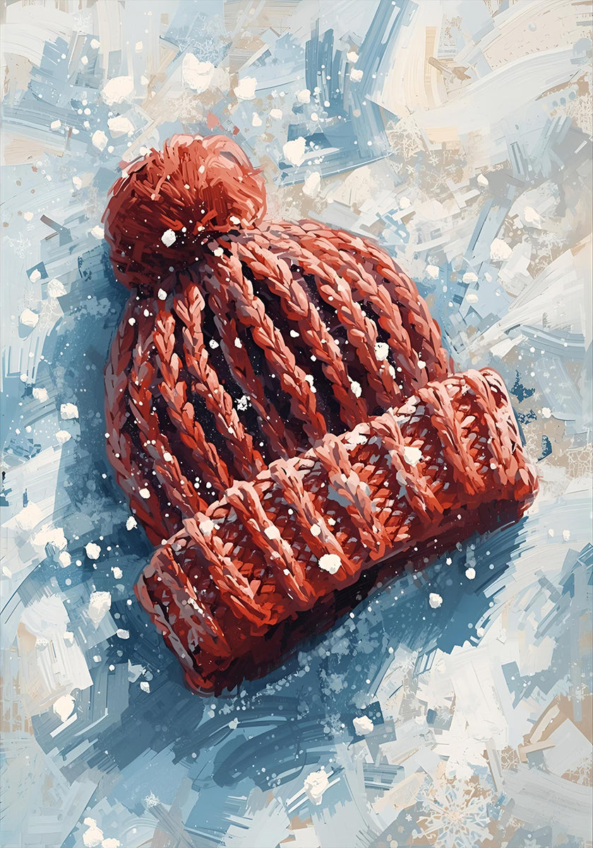 Mütze im Schnee -juliste