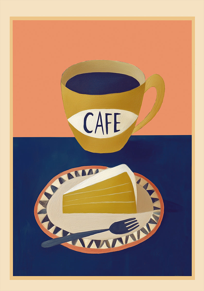 Coffee With Cake Plakat - Posterbox