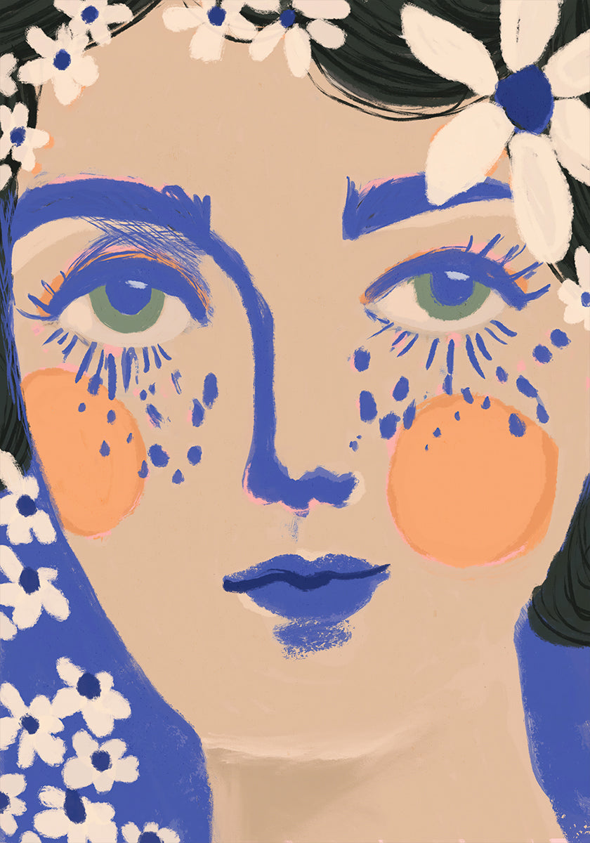 Blue Bloom Plakat - Posterbox