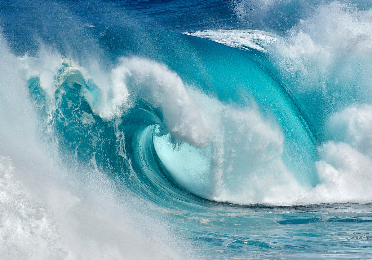 Kun valtameri muuttuu siniseksi tuleksi Juliste
