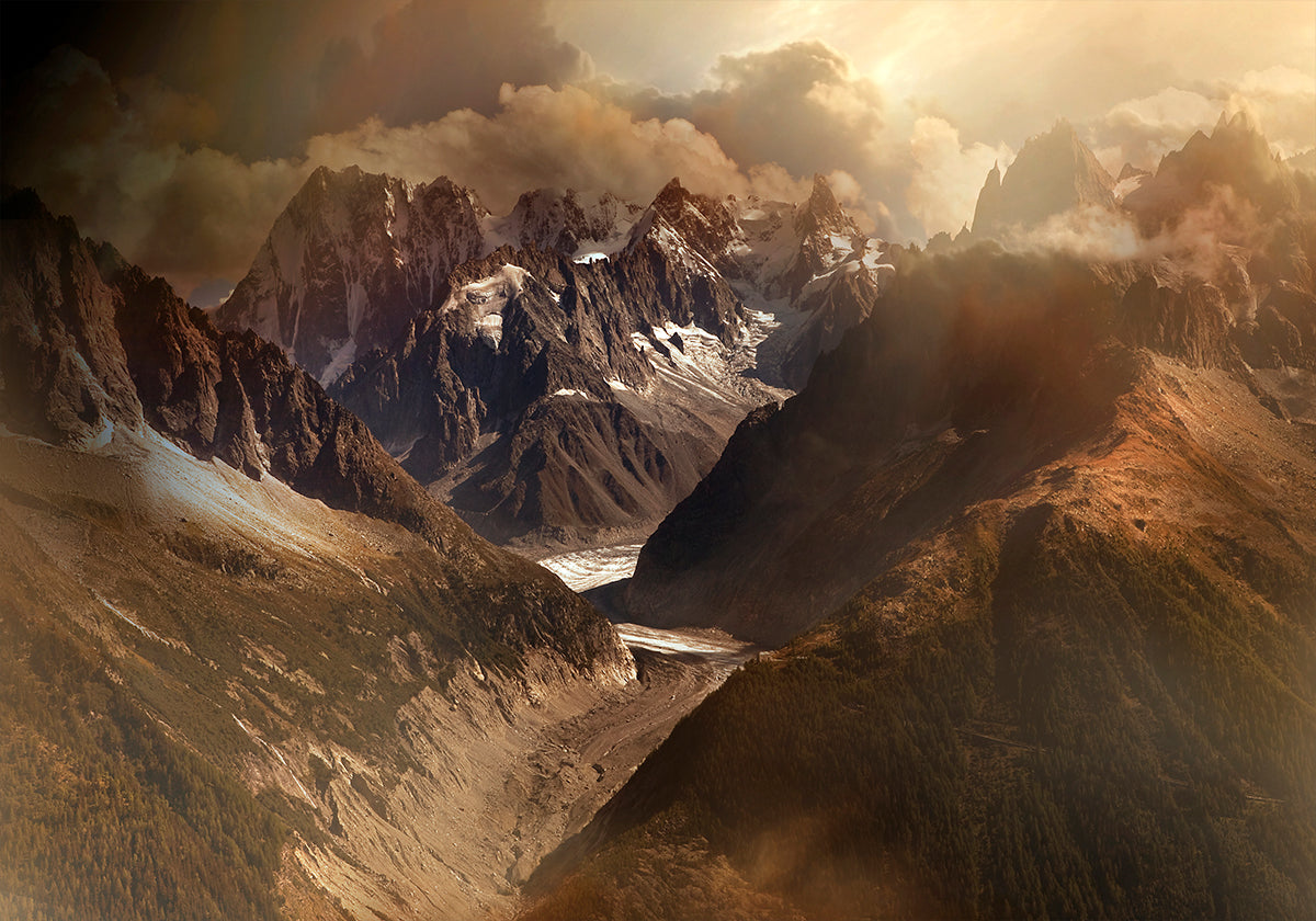 Mont Blancin massiivinen juliste