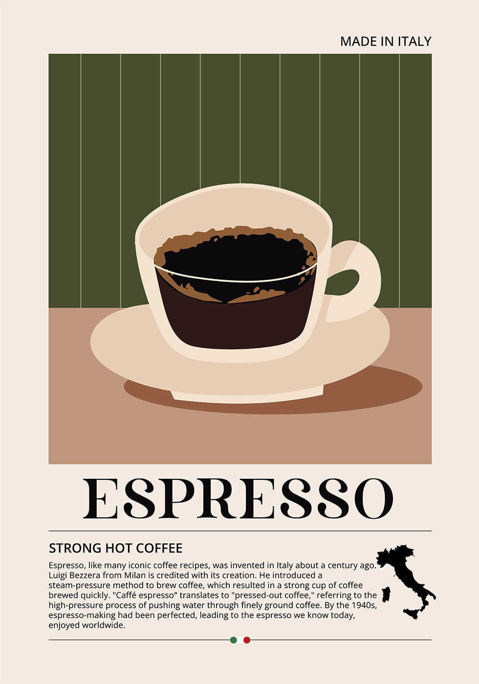 Espresso Strong Coffee -juliste