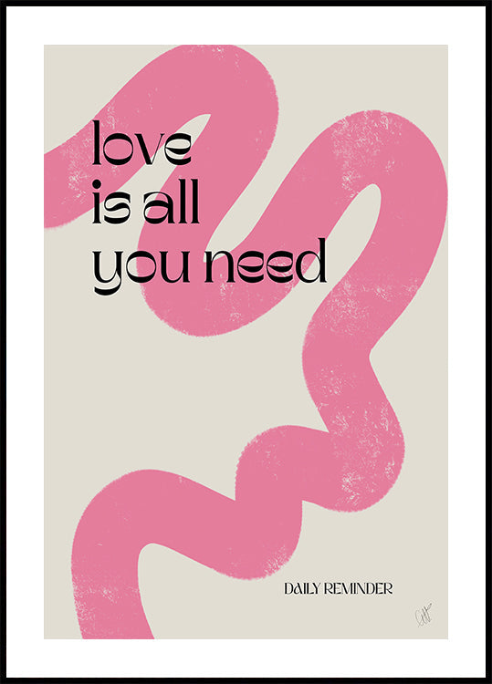 Love is all you need Plakat - Posterbox
