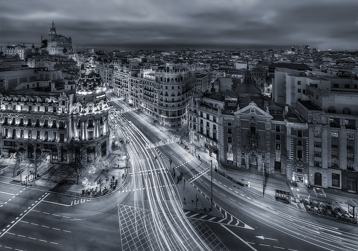 Madridin kaupungin valot