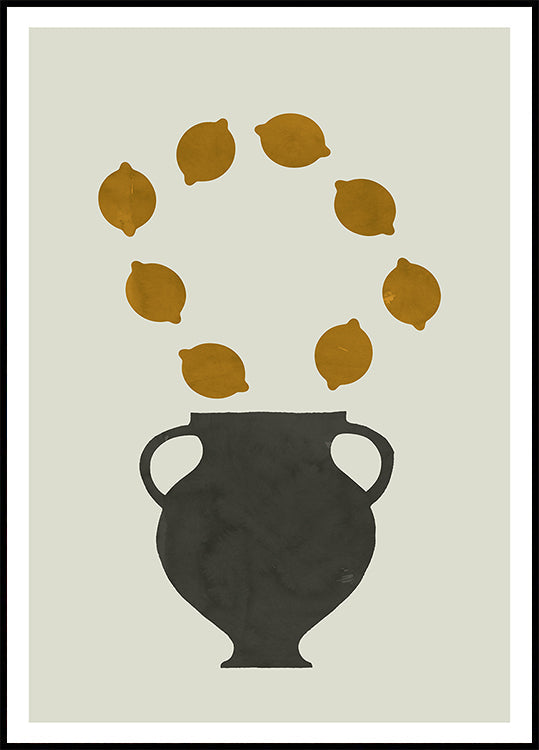 Citrus &amp; Clay Study 1 Plakat - Posterbox