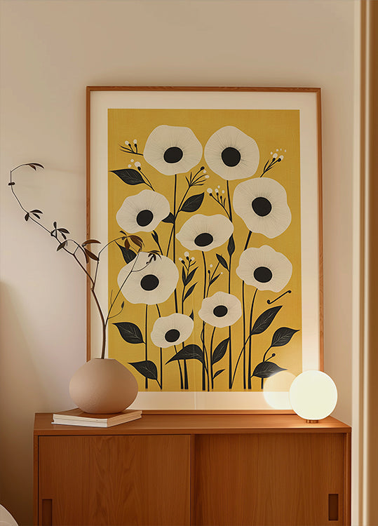 Abstract Wildflowers Plakat - Posterbox