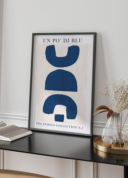 Blue Shapes Art juliste