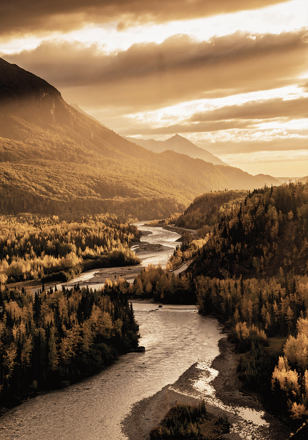 Autumn River Valley -juliste