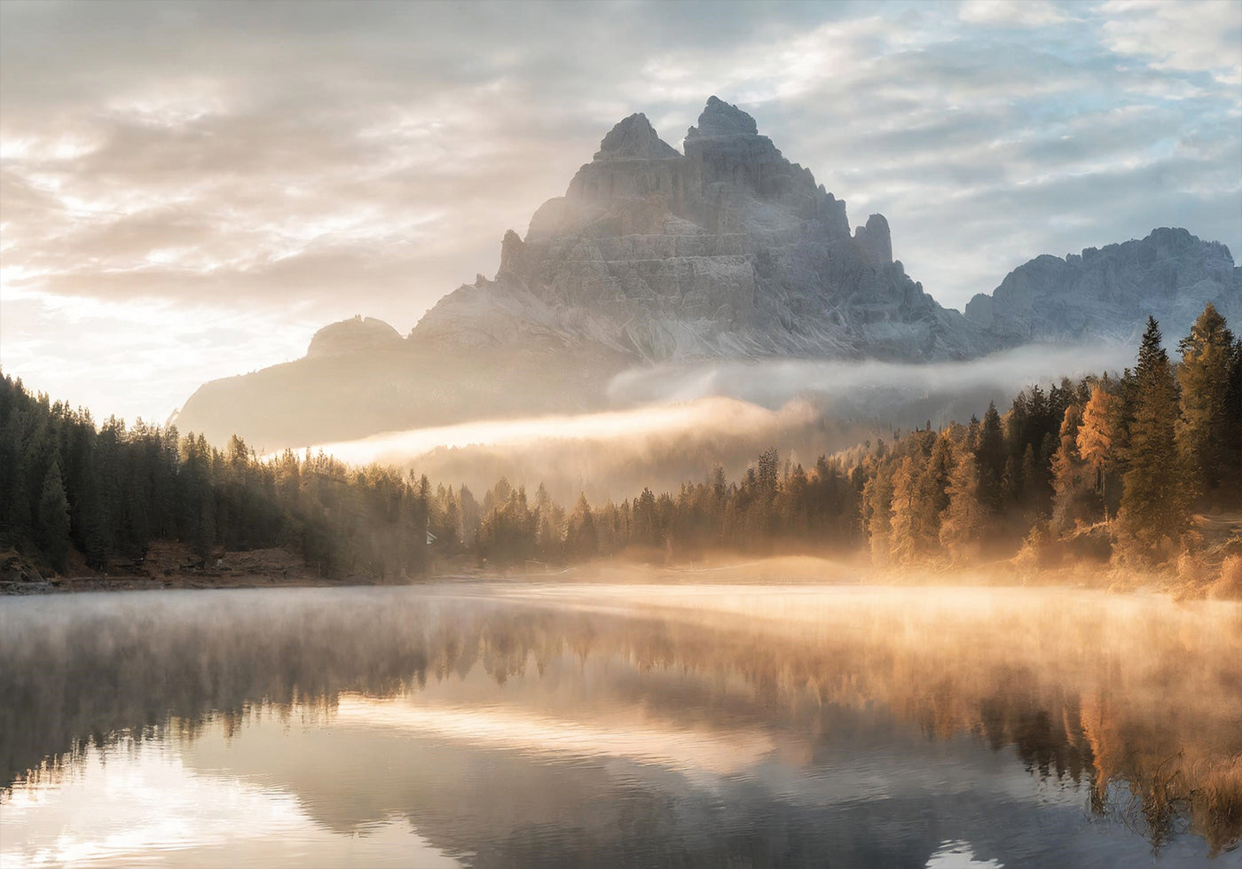 Autumn Mountain Lake -juliste