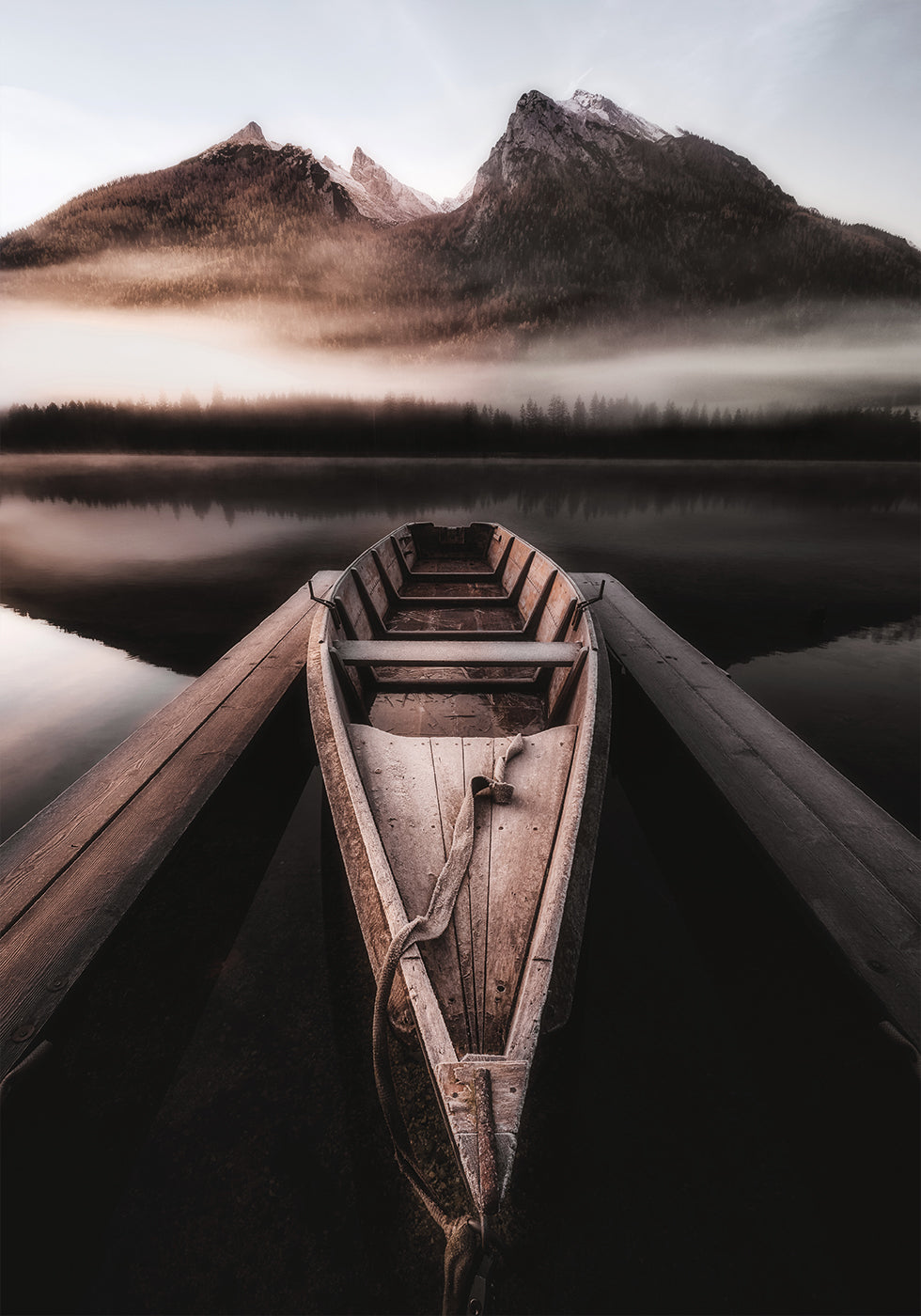 Autumn Lake At Hintersee -juliste 