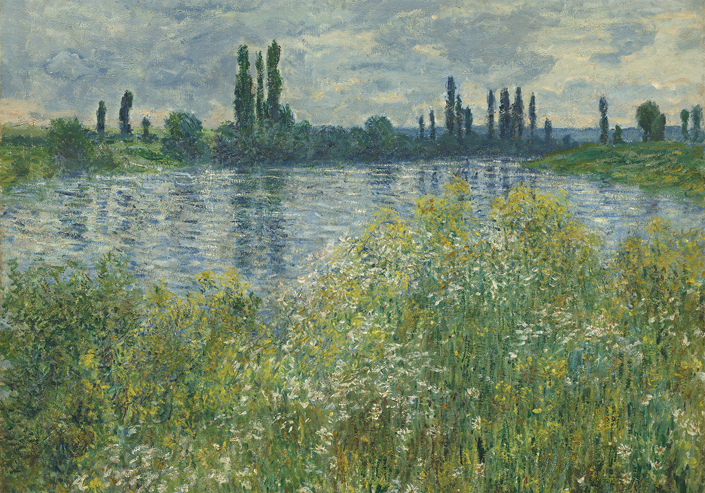 Seinen rannat kirjoittanut Claude Monet -juliste 