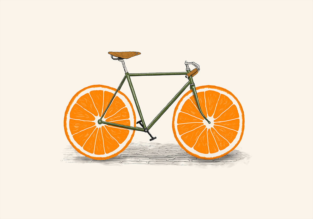Orange Wheels -juliste
