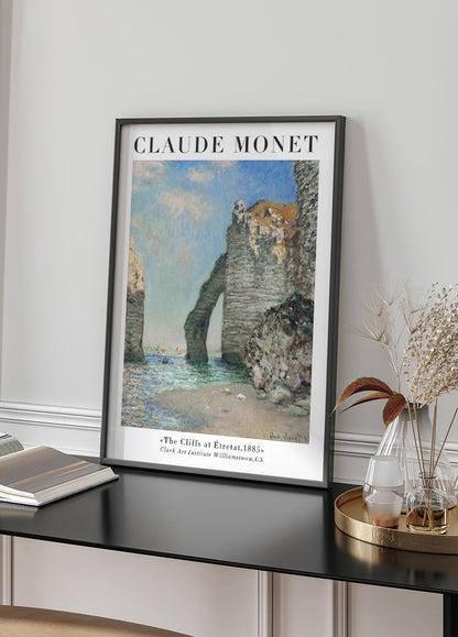 Monet's Coastal Cliffs -juliste