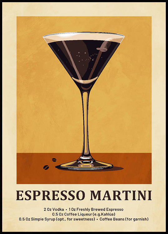 Espresso Martini -reseptijuliste