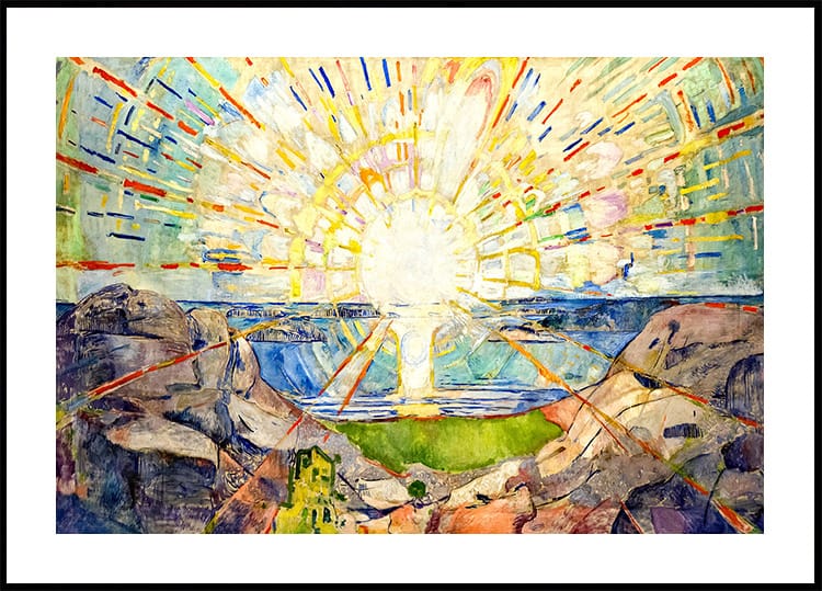 Aurinko 1909, Edvard Munch Poster