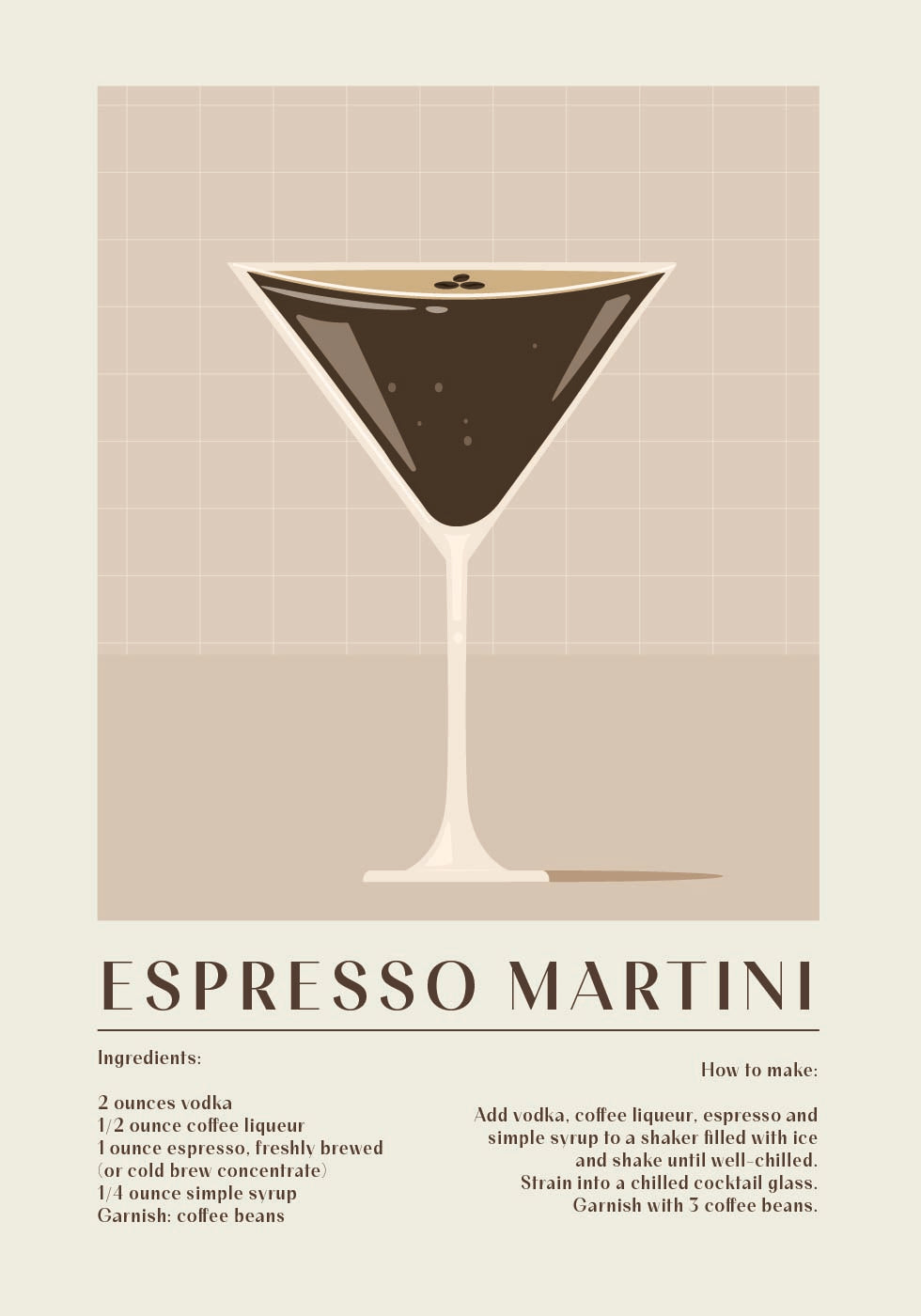 Espresso Martini -juliste