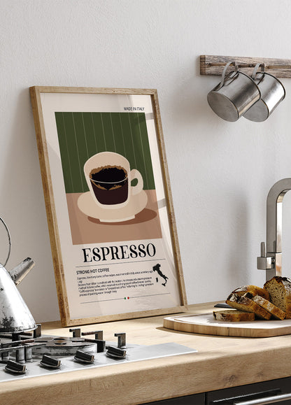 Espresso Strong Coffee -juliste