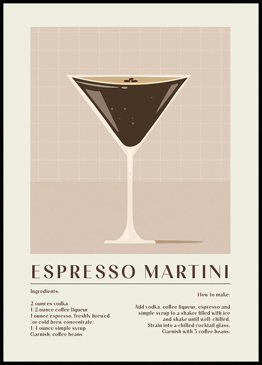 Espresso Martini -juliste