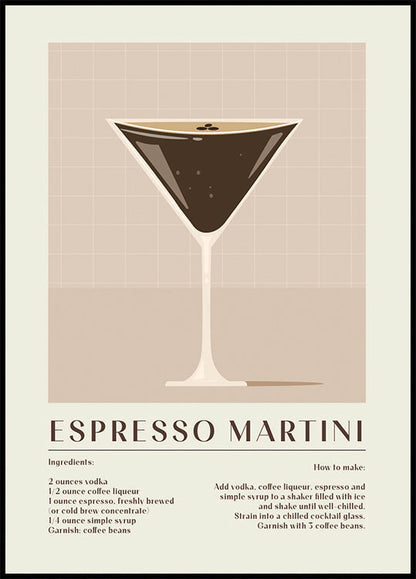 Espresso Martini -juliste