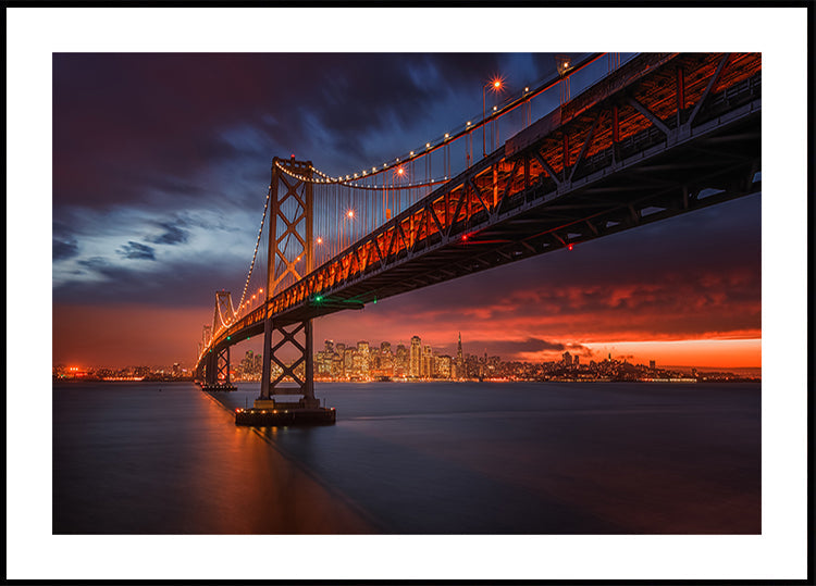 Bay Bridge at Night -juliste