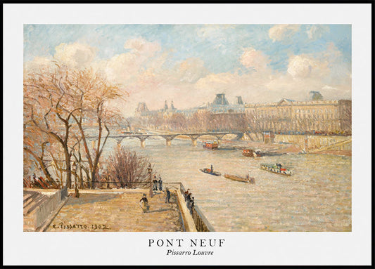 Pissarro Louvre Pont Neuf -julisteesta