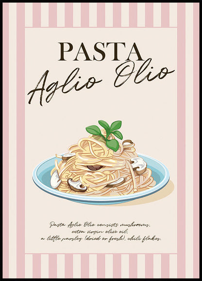 Pasta Aglio Olio -juliste