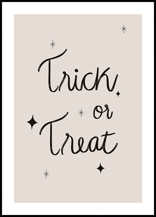 Trick or Treat -juliste