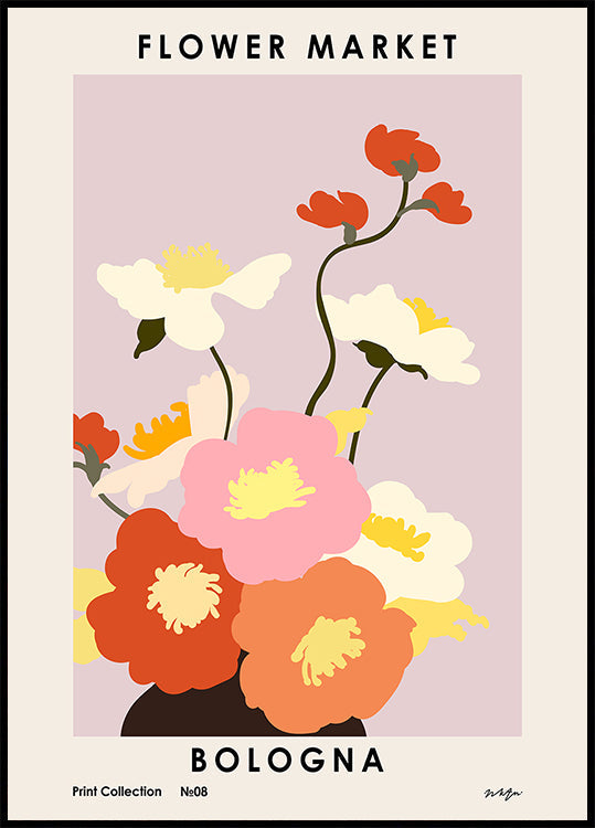 Kukkamarkkinat. Bologna juliste