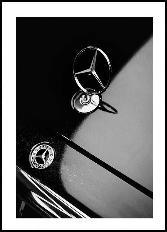 Mercedes Benz B&amp;W juliste 