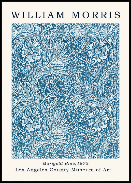 W. Morris - Marigold Blue -juliste 