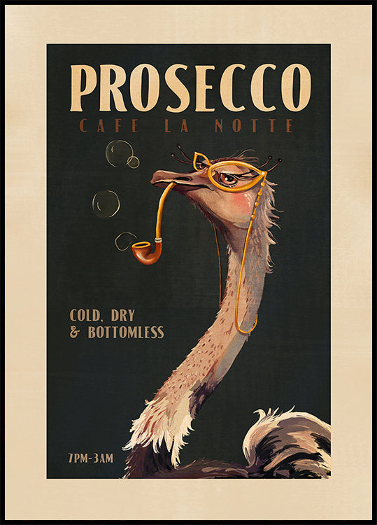 Art Deco Prosecco Wall Art Of strutsijuliste
