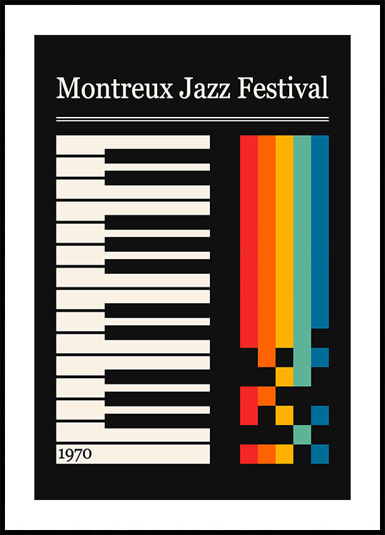 Montreux'n jazzfestivaalin juliste