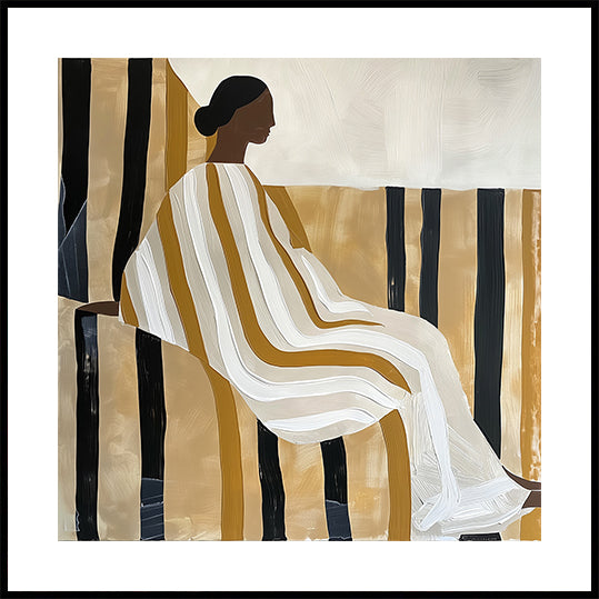 Lady In Stripes -juliste