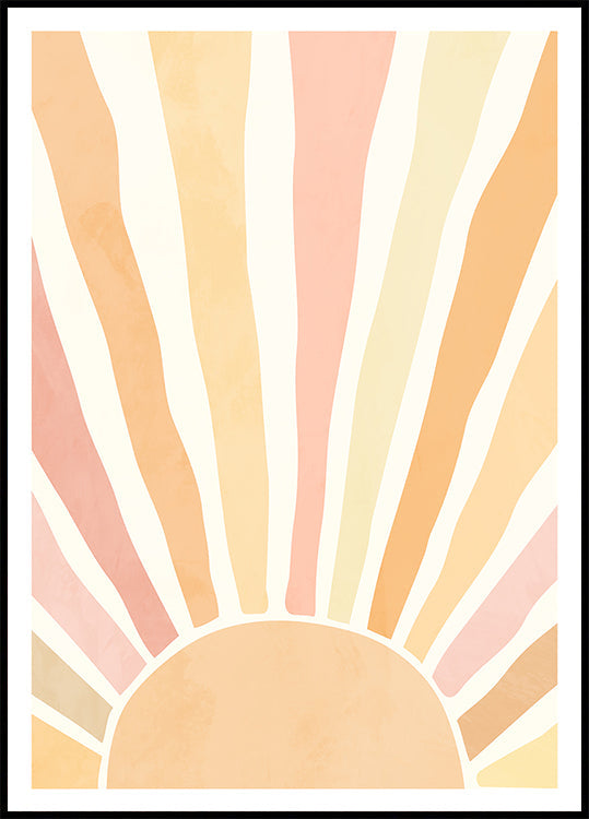 Boho auringonnousun juliste