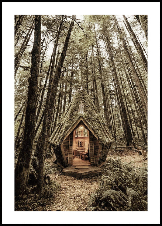 Fairy Tale Cabin in the Woods -juliste 