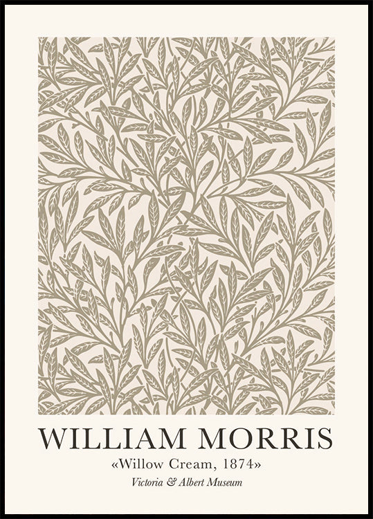 William Morris &amp; Co Willow Cream -juliste 