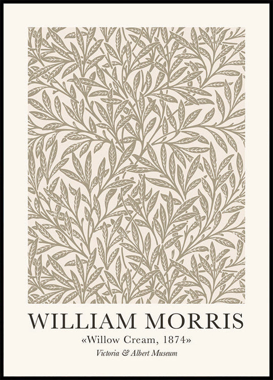 William Morris &amp; Co Willow Cream -juliste 