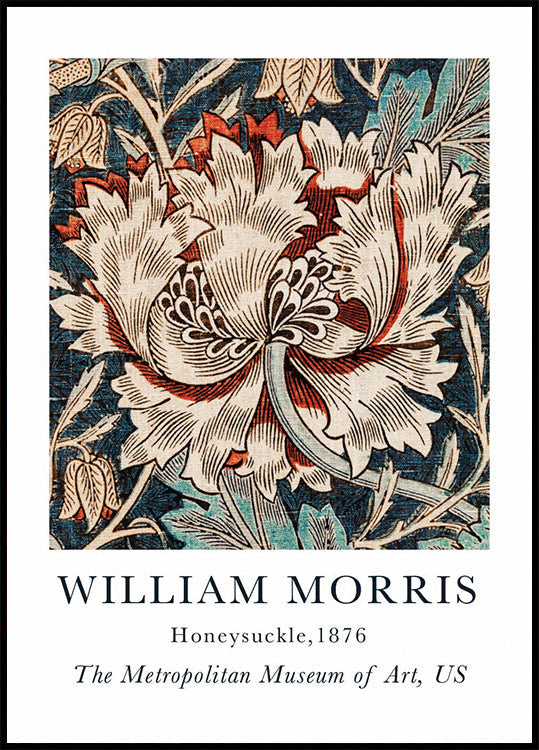 William Morris Honeysuckle -juliste