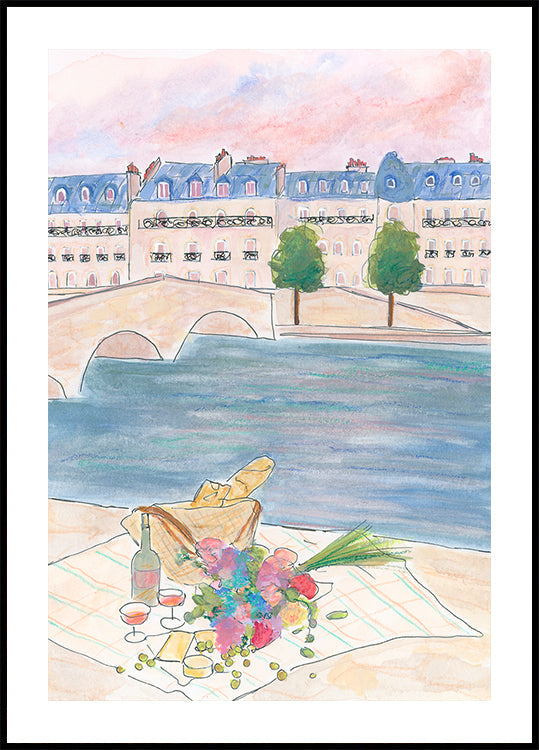 Pariisin piknik Seinen rannalla