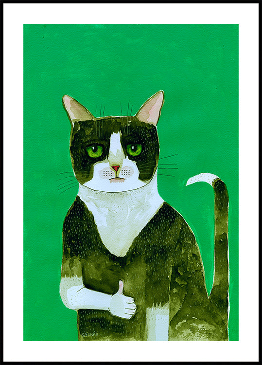 Tuxedo Cat peukku ylös