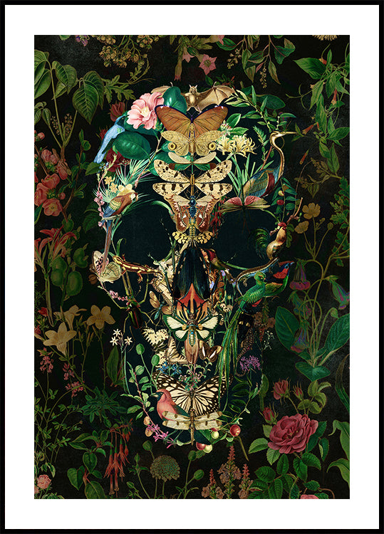 Papillon Skull -juliste