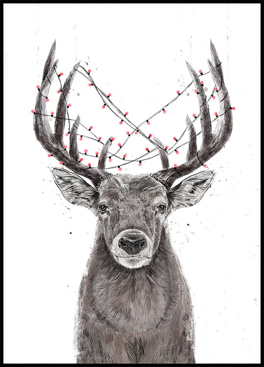 Xmas deer Plakat
