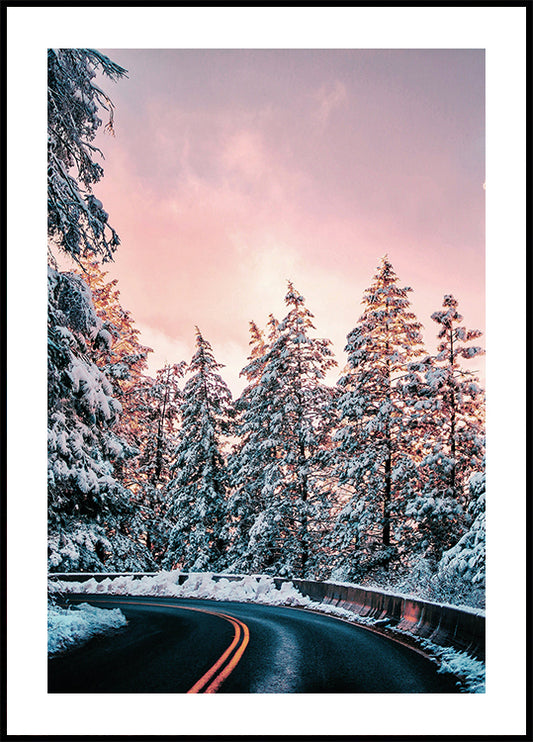 Winter Winding Road -juliste