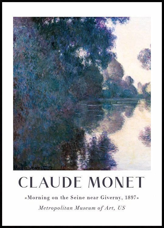 Claude Monet - Aamu Seinen varrella lähellä Givernyn julistetta 