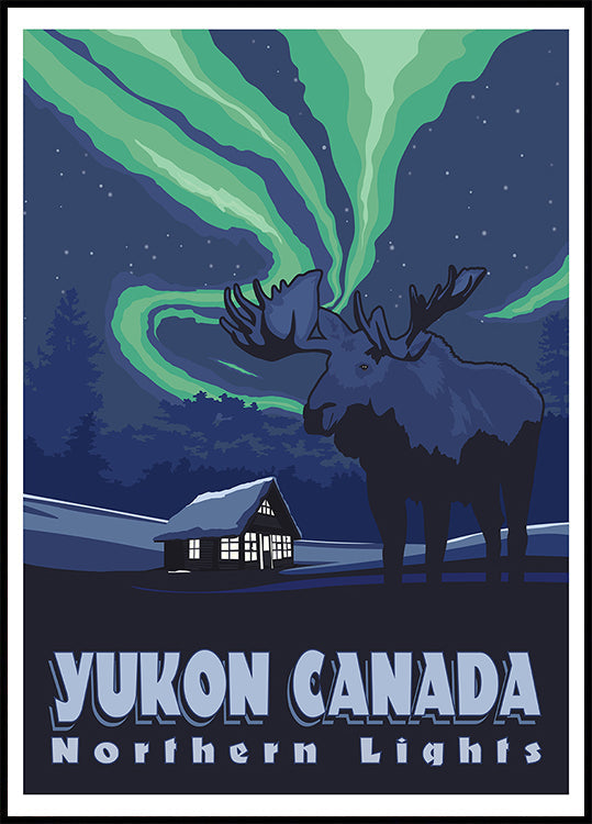Yukon Canada Travel Print juliste