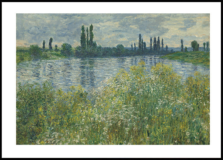 Seinen rannat kirjoittanut Claude Monet -juliste 