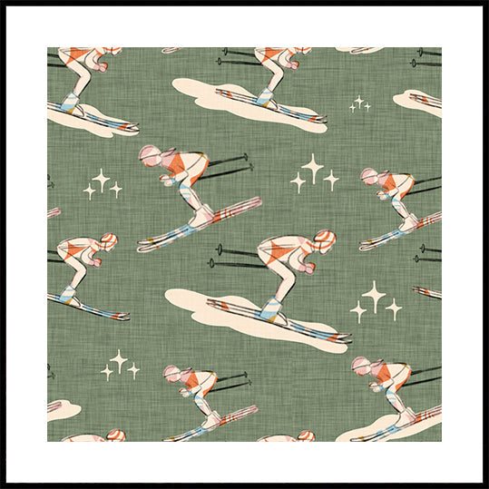 Talviurheilu Retro Vintage Ski Blue.png (UUSI)